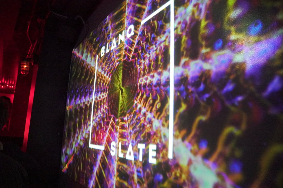 Funkoscope and Blanq Slate Collective projected visuals